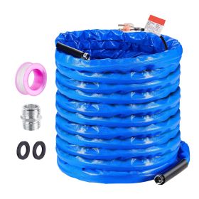 100ft Heated Water Hose for RV, Heated Drinking Water Hose with Corrugated Cover Antifreeze to -45 Fahrenheit , Automatic Self-regulating