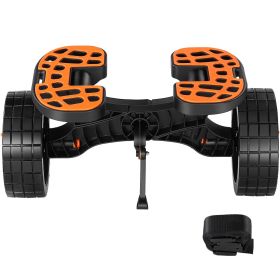 Heavy Duty Kayak Cart, 320lbs Load Capacity, Detachable Canoe Trolley Cart with 10'' Solid Tires, Adjustable Brackets & Nonslip Support Foot