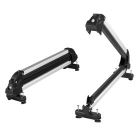 Ski and Snowboard Roof Rack, 31.7-Inch Universal Ski Rack for Car Roof Fit Most Crossbars, Carry up to 6 Pairs of Skis or 4 Snowboards