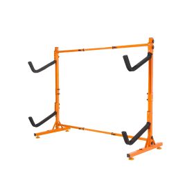 Freestanding Kayak Storage Rack, Kayak Stand for 2 Kayak Canoe Paddleboard, Heavy-duty Steel Kayak Hanger Holder with Padded Arms and Adjustable