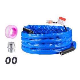 25ft Heated Water Hose for RV, Heated Drinking Water Hose with Corrugated Cover Antifreeze to -45 Fahrenheit , Automatic Self-regulating