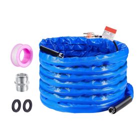 50ft Heated Water Hose for RV, Heated Drinking Water Hose with Corrugated Cover Antifreeze to -45 Fahrenheit , Automatic Self-regulating
