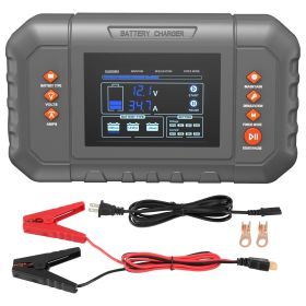 Smart Battery Charger, 35-Amp, Lithium LiFePO4 Lead-Acid (AGM / Gel / SLA) Car Battery Charger with LCD Display