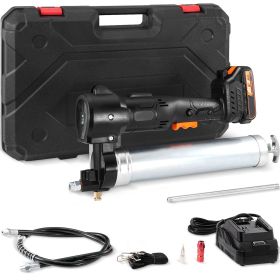 Cordless Grease Gun, 20-Volt, 10,000 PSI, 39" Long Hose (Number of Batteries: 1)